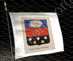 drapeau-CORNU DE LA FONTAINE_Noblesse d'Empire._France