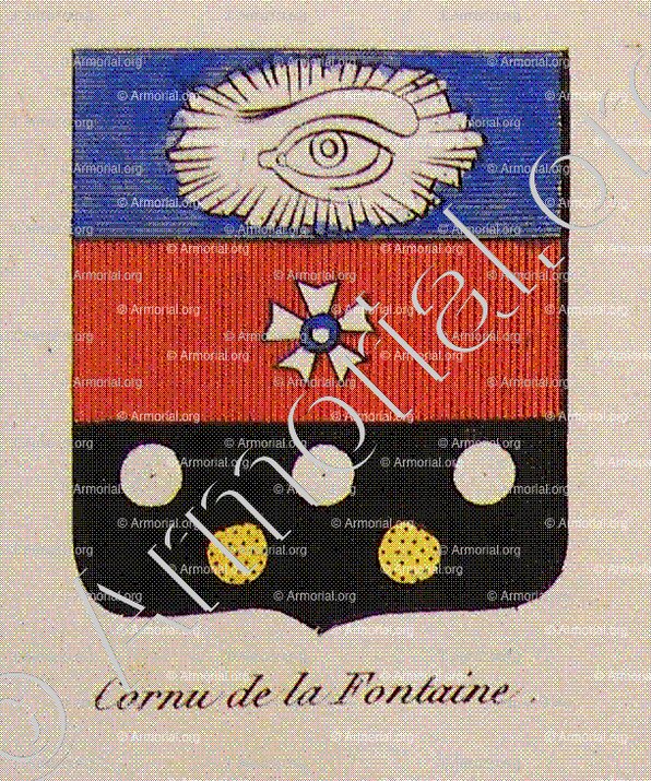 CORNU DE LA FONTAINE_Noblesse d'Empire._France