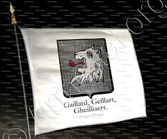 drapeau-GAILLARD, GEÏLLART ou GHEILLIAERT_Bruges (Brugge) (Arm. anc.)_Belgique (België)