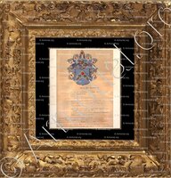 cadre-ancien-or-TRAPADOUX_Armorial famille Boutechoux de Chavanes_France