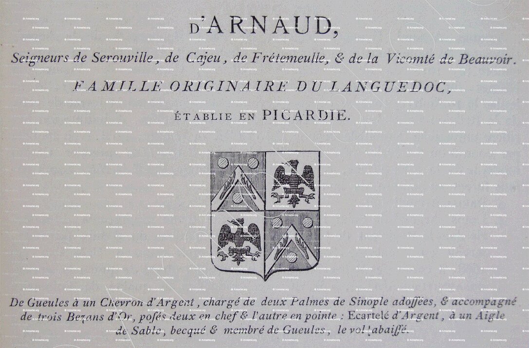 ARNAUD_d'Arnaud, Languedoc, Picardie_France