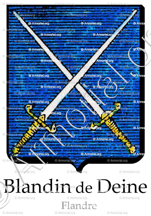 BLANDIN de DEINE_Flandre_France, Belgique.
