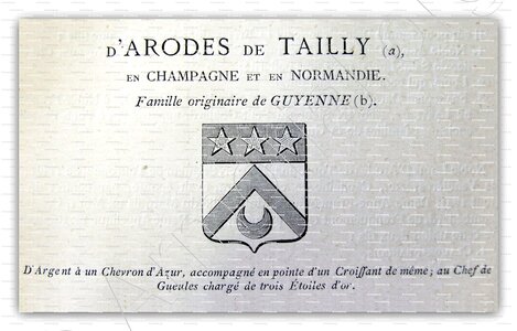 D'ARODES de TAILLY