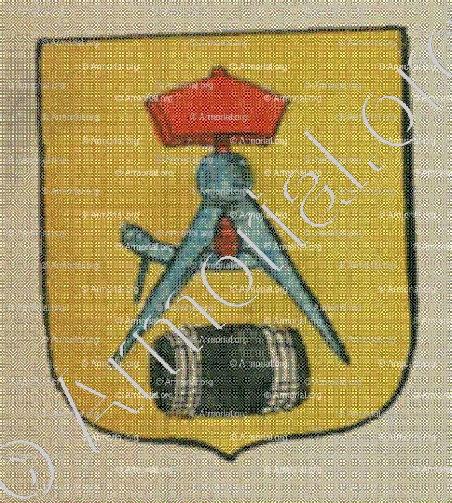 La Communauté des Tonneliers de la ville de Landau (Alsace)_Blason enregistré sous le règne de Louis XIV_France 