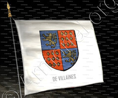 drapeau-de VILLAINES_Arm. du Bourbonnais._France