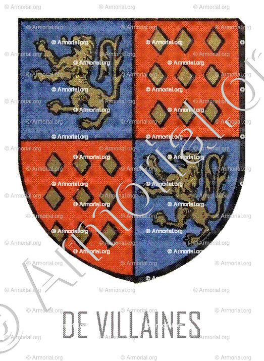 de VILLAINES_Arm. du Bourbonnais._France