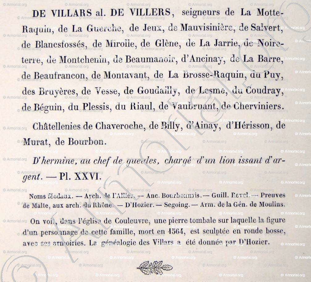 De VILLARS