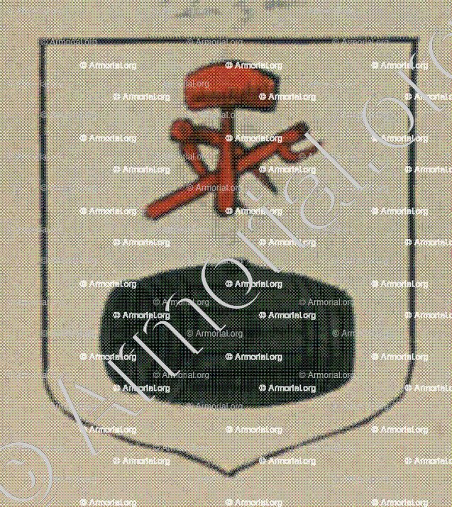 La Communauté des Tonneliers de la ville d'Haguenau (Alsace)_Blason enregistré sous le règne de Louis XIV_France 