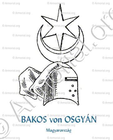 BAKOS von OSGYÁN_Bakos d'Osgyán, Bakos de Osgyán._Magyarország (Hungarn, Hongrie)