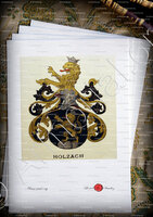 velin-d-Arches-HOLZACH_Wappenbuch der Stadt Basel . B.Meyer Knaus 1880_Schweiz