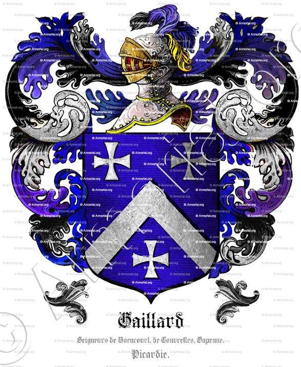 GAILLARD_Seigneur de Boencourt, de Courcelles, Gapenne (Picardie)_France ()