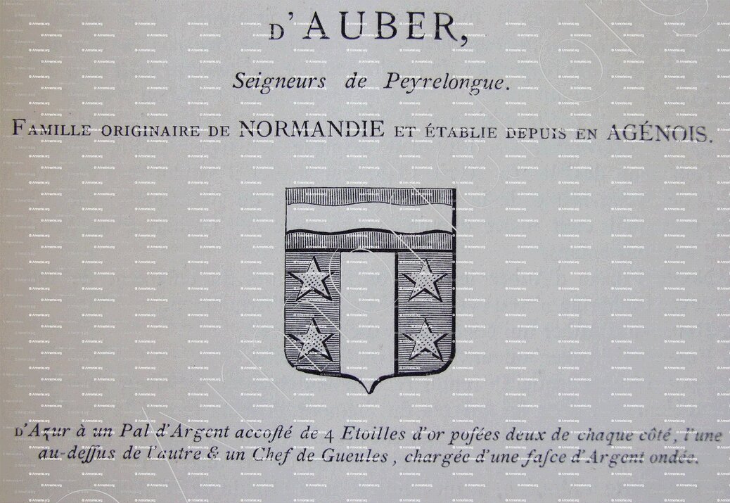 AUBER_d'Auber_Normandie,  Agenais_France