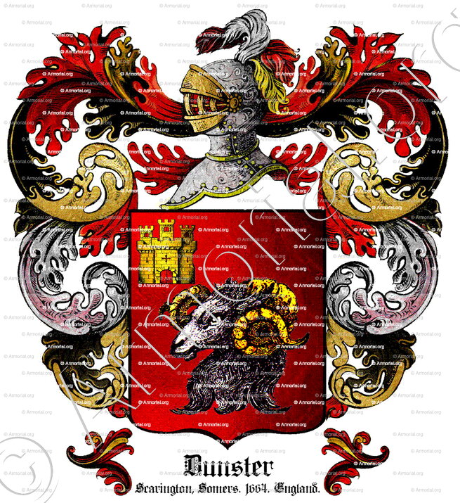 DUNSTER_Scarington, Somers. 1664._England (ii)