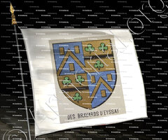 drapeau-des BRAVARDS d'EYSSAT_Bourbonnais_France