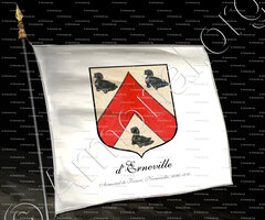 drapeau-d'ERNEVILLE_Armorial de France, Normandie, 1696-1710._France