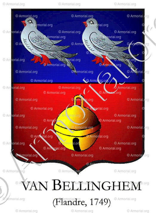 VAN BELLINGHEN_Flandre, anoblie en 1749_Belgique