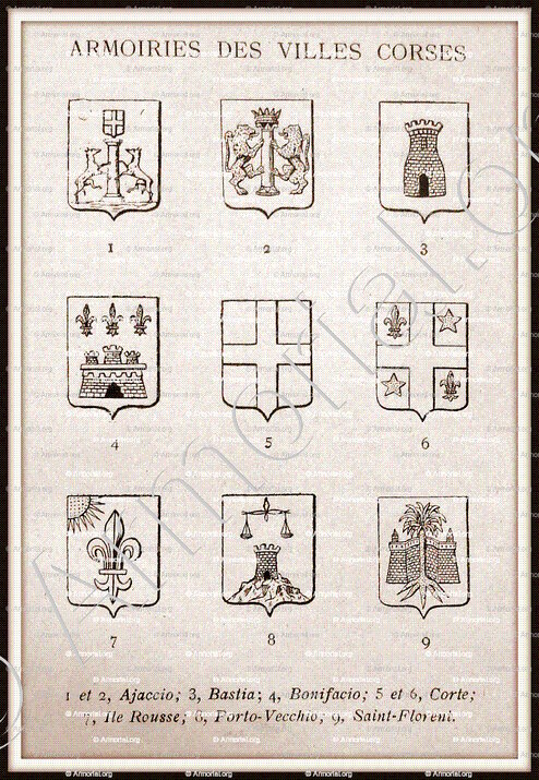BASTIA_Corse. Armorial Corse, 1892._France (1)