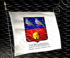 drapeau-VAN BELLINGHEN_sgrs de Branteghem, 1749_Belgique