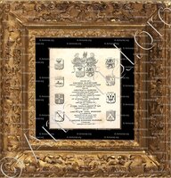 cadre-ancien-or-NOLLET_Blason aux huit quartiers de Maximilien Spanoghe, fils de Maximiéien et de Barbe Rommel. Bruges._Belgique (2)