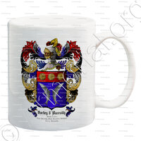 mug-BARBEY d'AUREVILLY_Anobli 1765. Fiefs d'Aurevilly, Motel, Tesnières, Taillepied, Roncey. Normandie._France..