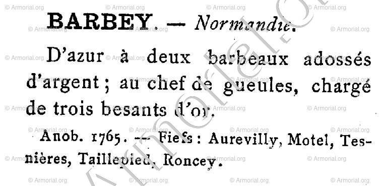 BARBEY d'AUREVILLY