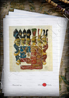 velin-d-Arches-LINIE NASSAU 1750_Wappen der Fürsten zu Nassau von der Jüngern Linie_Luxemburg ()