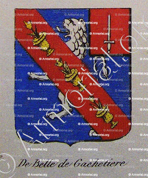 DE BELLE DE GACHETIERE_Noblesse d'Empire._France