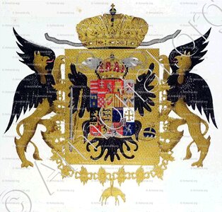 RÖMISCH DEUTSCHES REICH WAPPEN von J. 1757