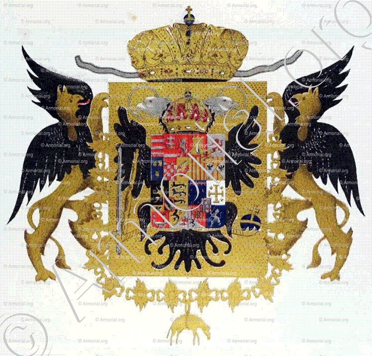 RÖMISCH DEUTSCHES REICH WAPPEN von J. 1757_Die Wappen der Deutschen Landesfürsten_Deutschland ()