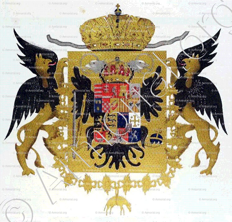 RÖMISCH DEUTSCHES REICH WAPPEN von J. 1757_Die Wappen der Deutschen Landesfürsten_Deutschland ()