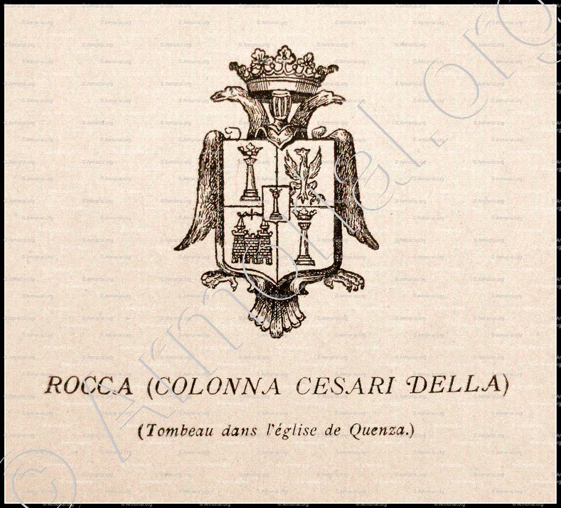 COLONNA CESARI DELLA ROCCA_Corse. Armorial Corse, 1892._France (1)