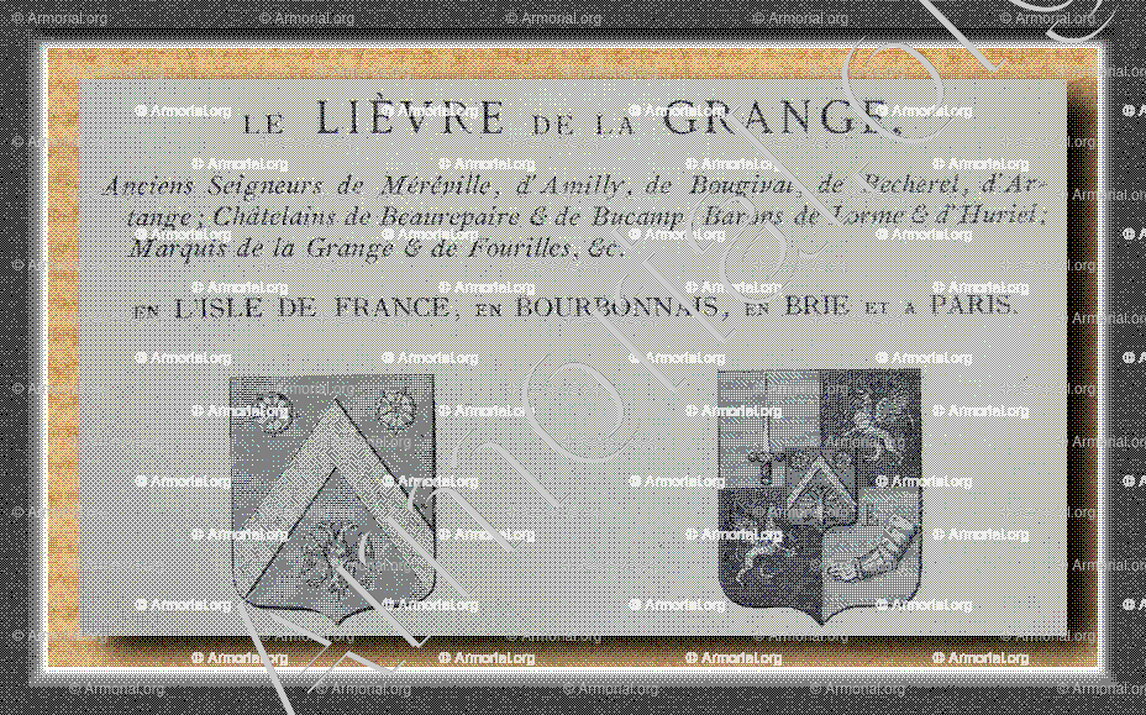 de LIEVRE_Isle de France, Bourbonnais, Brie, Paris_France (i)