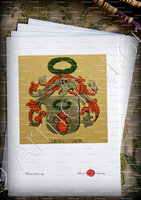 velin-d-Arches-ISENEGGER_Wappenbuch der Stadt Basel . B.Meyer Knaus 1880_Schweiz