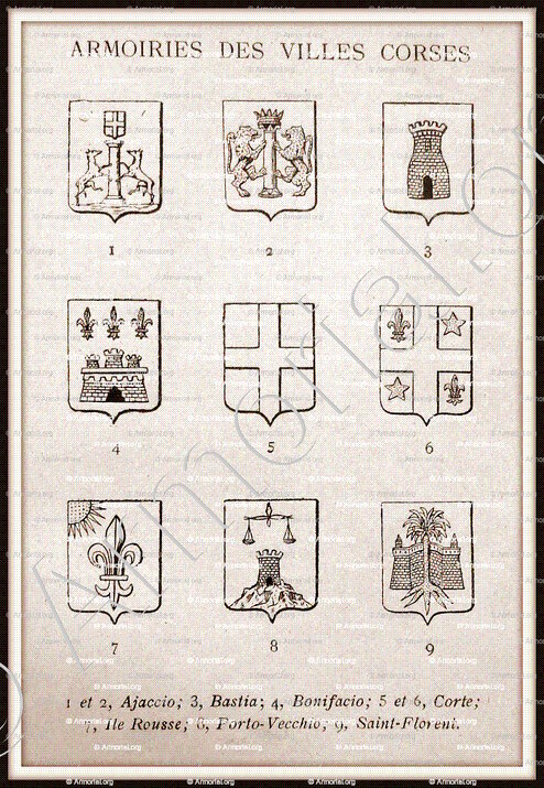 CORTE_Corse. Armorial Corse, 1892._France (1)