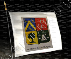 drapeau-DE CHAMBARLHAC DE L'AUBEPIN_Noblesse d'Empire._France