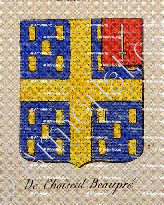 DE CHOISEUL BEAUPRE_Noblesse d'Empire._France