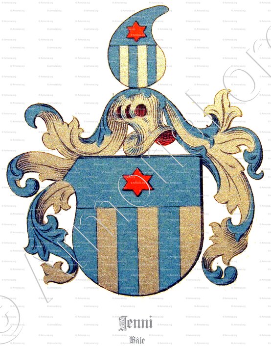 JENNI_Armorial de la ville de Bâle. B.Meyer Knaus 1880_Suisse