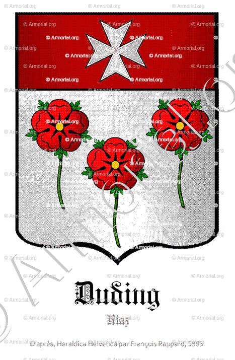 DUDING_Riaz. Heraldica Helvetica par François Rappard, 1993._Suisse