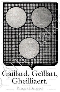 GAILLARD, GEÏLLART ou GHEILLIAERT