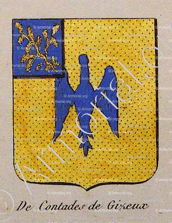 DE CONTADES DE GIZEUX_Noblesse d'Empire._France