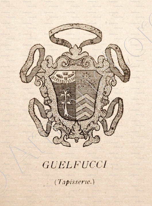 GUELFUCCI_Tralonca, Corte, Saveria,  Sermano, Alando, Belgodere. Armorial Corse. (Colonna de Cesari Rocca, 1892) - Corsica (i)