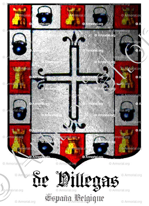 de VILLEGAS_noblesse belge originaire d'Espagne_España Belgique