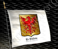 drapeau-Le VALLOIS_Rouen, Normandie 1696._France