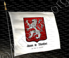 drapeau-SIMON de MONTFORT_6th Earl of Leicester_England ()