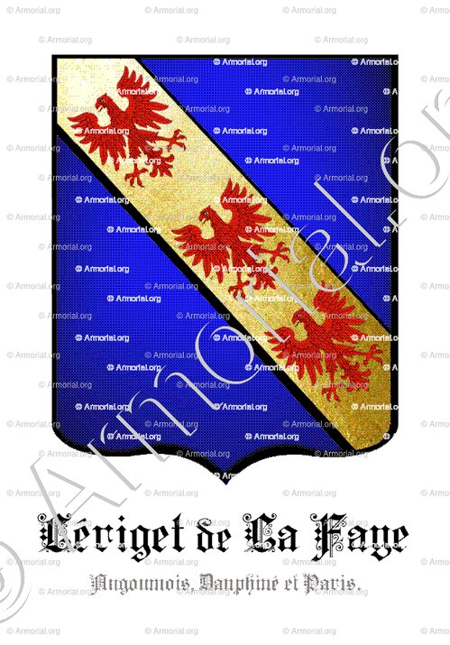 LÉRIGET de la FAYE_Angoumois, Dauphiné, Paris._France (2)