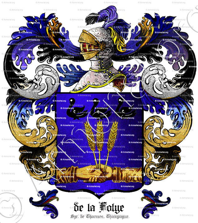 de la FOLYE_Seigneur de Charmes. Champagne._France.