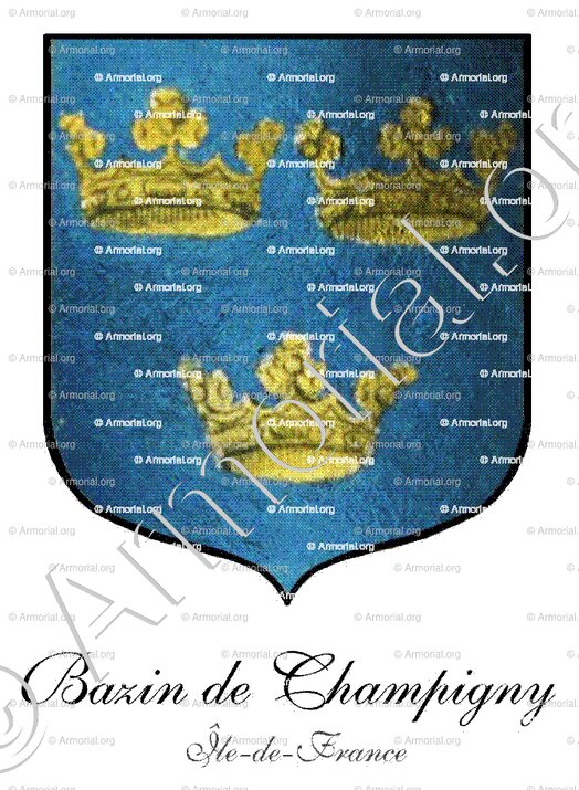 BAZIN de CHAMPIGNY_Île-de-France._France