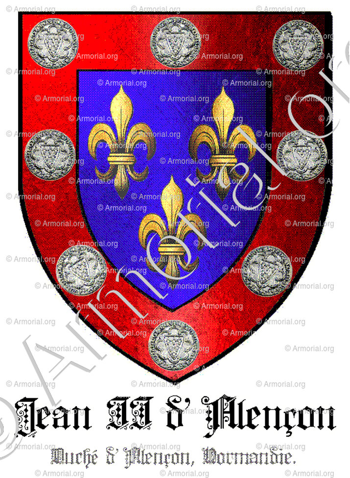 JEAN II d'ALENÇON_Duché d'Alençon, Normandie._France
