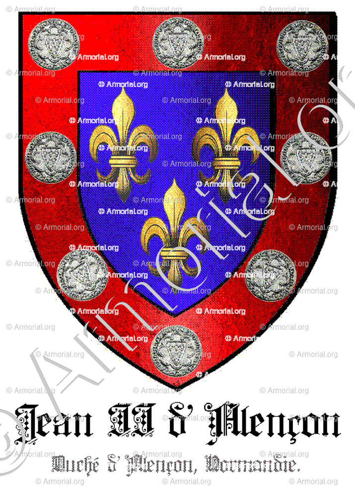 JEAN II d'ALENÇON_Duché d'Alençon, Normandie._France
