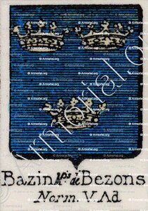 BAZIN Marquis de BEZONS